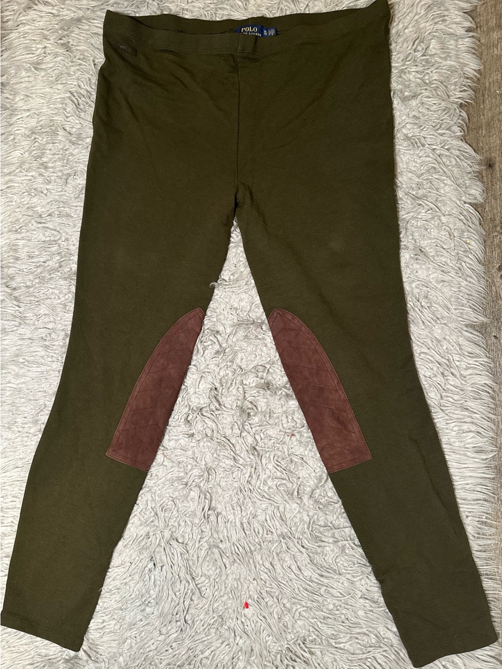 Ralph Lauren Polo Leggings – Olive Green & Brown